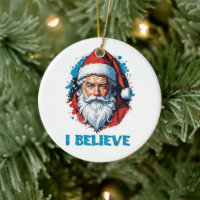 I Believe in Santa Claus Graffiti Style Design