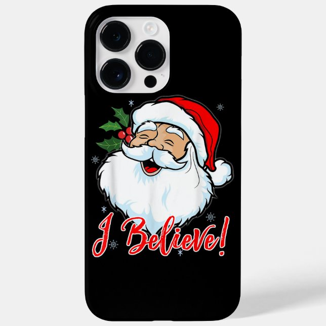 I Believe In Santa Claus T-Shirt Funny Christmas H Case-Mate iPhone Case (Back)