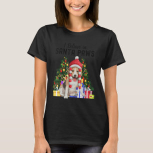 I Believe In Santa Paws   Cute Christmas Beagle Pu T-Shirt