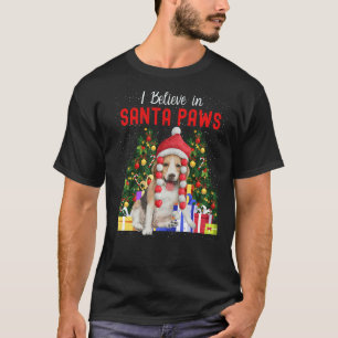 I Believe In Santa Paws  Cute Christmas Beagle Pup T-Shirt