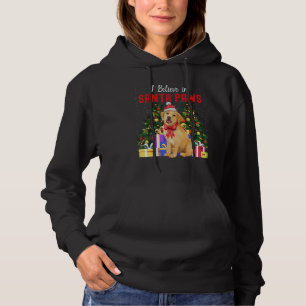 I Believe In Santa Paws  Cute Christmas Labrador P Hoodie