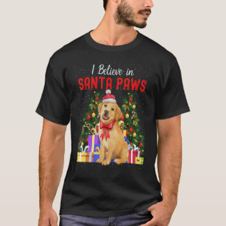 I Believe In Santa Paws Cute Christmas Labrador P T-Shirt