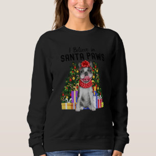 I Believe In Santa Paws Cute French Bulldog Chris Sweatshirt