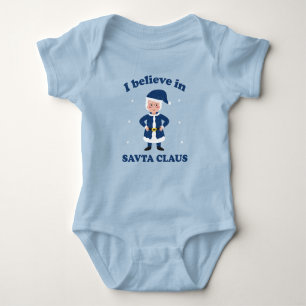 I Believe in Savta Claus - Cute Chanukah Baby Bodysuit