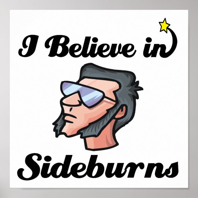 i believe in sideburns poster (Front)