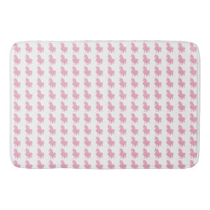 I believe in the invisible pink unicorn. bath mat