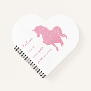 I believe in the invisible pink unicorn. notebook