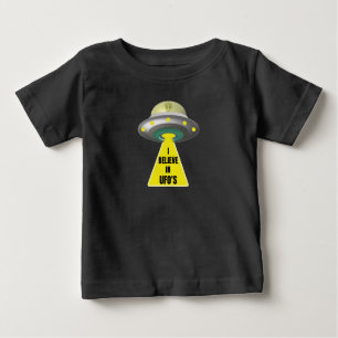 I Believe In UFO'S Alien Spaceship T-Shirt