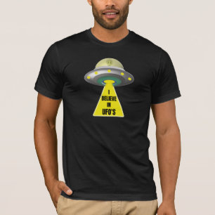 I Believe In UFO'S  Alien Spaceship T-Shirt