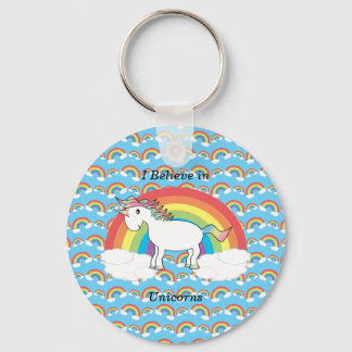 I believe in unicorns key ring