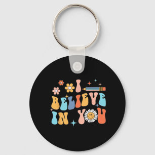 I Believe In Y0u Test Day State Testing Rock The T Key Ring