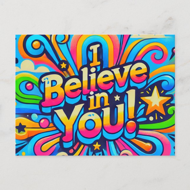 I Believe In You Postcard (Front)