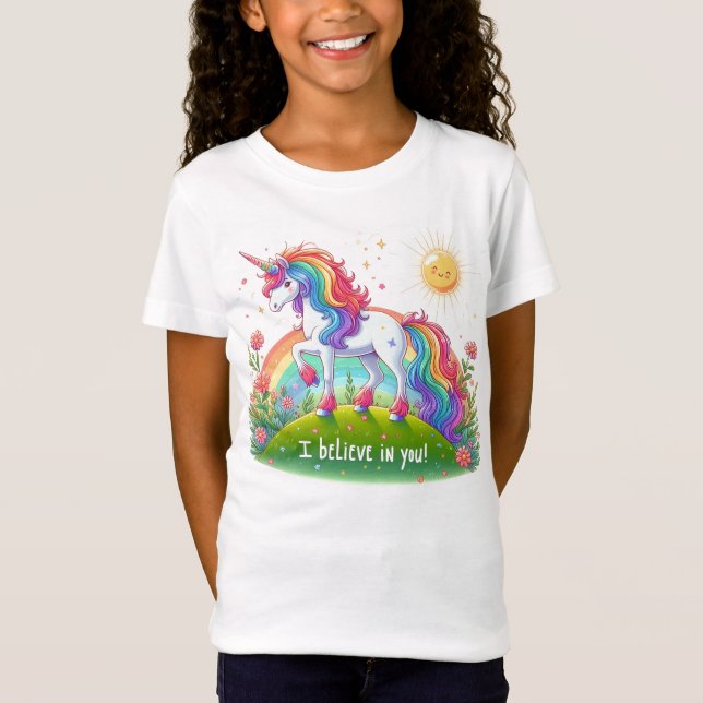 I believe in you unicorn T-Shirt (Front)