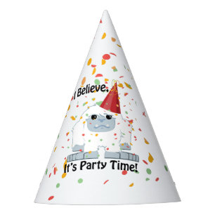 I Believe, It's Party Time!  Cute Yeti Hat