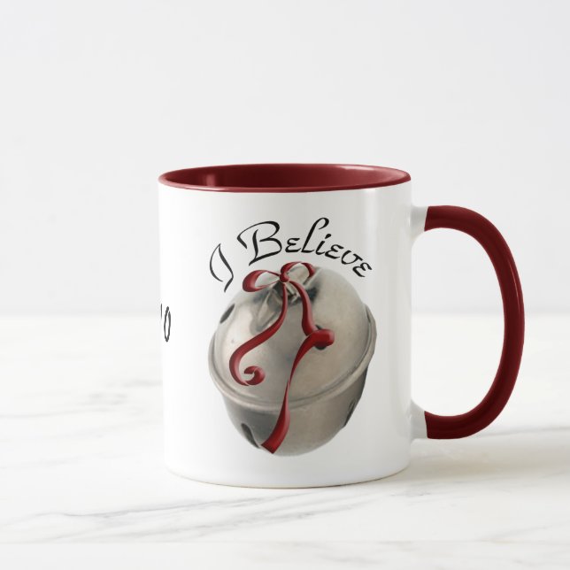 I Believe Reindeer Bell Mug (Right)