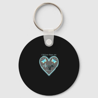 I Believe There Are Angels Among Us Dragonfly T-Sh Key Ring