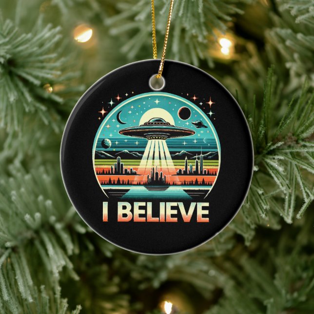 I believe - UFO Ceramic Tree Decoration (Tree)