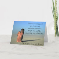 "I believe you" Chronic Disease validation card