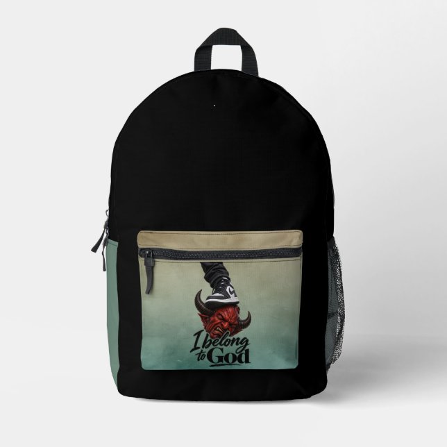 I belong to God Printed Backpack (Front)
