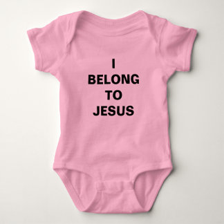 "I Belong To Jesus" Baby Jersey Bodysuit