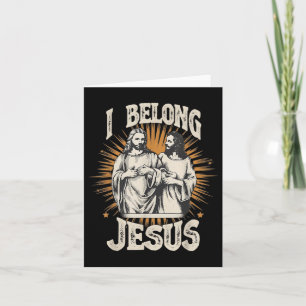 I Belong To Jesus Christian Vintage Jesus  Card