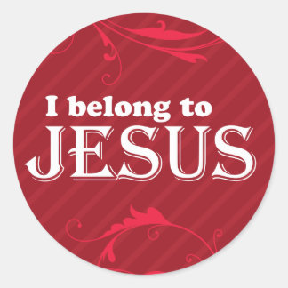 I Belong To Jesus Classic Round Sticker