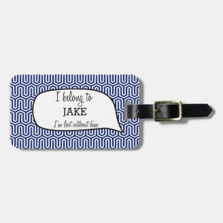 I belong to luggage tag