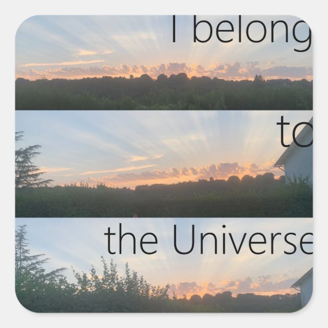 I belong to the Universe - Sticker  (Front)
