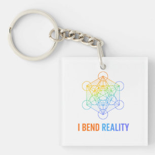 I Bend Reality – Sacred Geometry Energy Design Key Ring