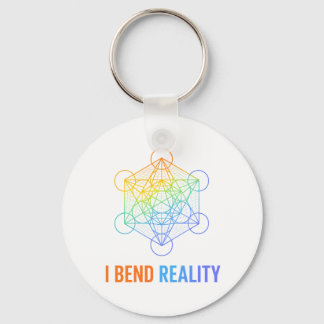 I Bend Reality – Sacred Geometry Energy Design Key Ring