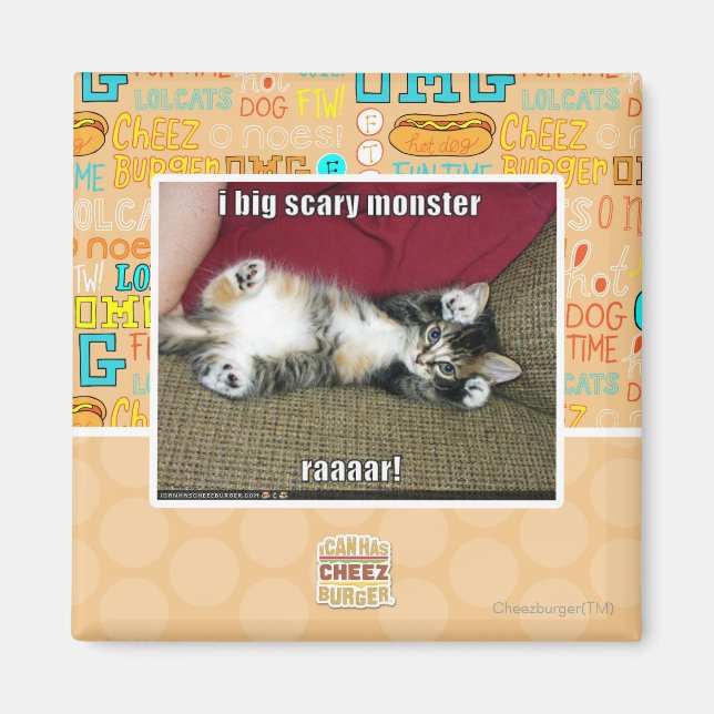 I big scary monster magnet (Front)