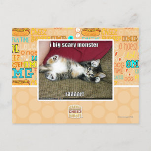 I big scary monster postcard