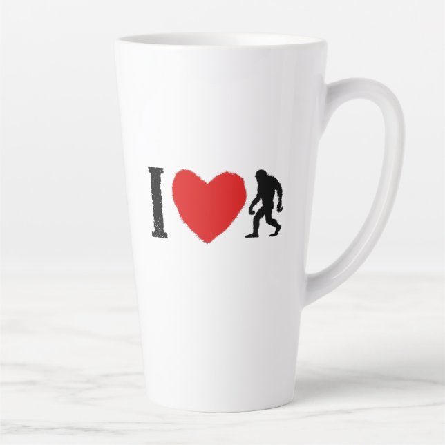  I ❤️ Bigfoot Coffee Mug – Classic Cryptid Lover's (Right)