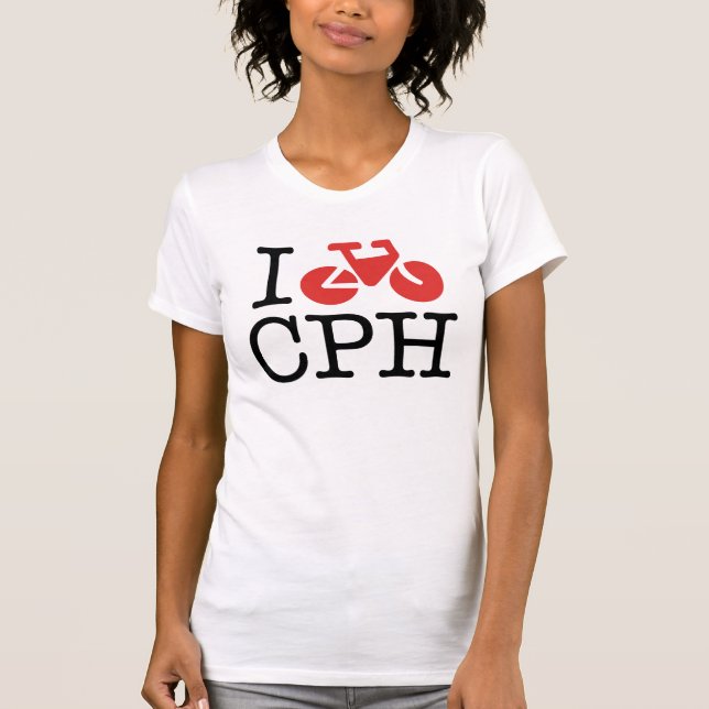 I Bike CPH Womens Shirt (Front)