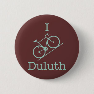 I Bike Duluth 6 Cm Round Badge