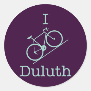 I Bike Duluth Classic Round Sticker