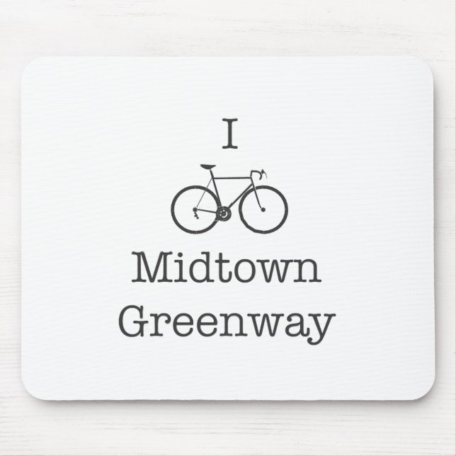 I Bike Midtown Greenway Mouse Pad (Front)
