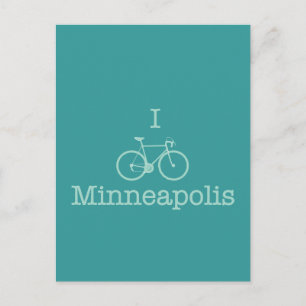 I Bike Minneapolis Postcard