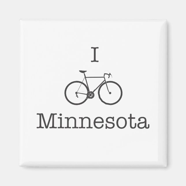 I Bike Minnesota Magnet (Front)