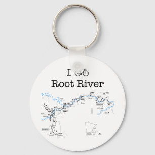 I Bike Root River Key Ring