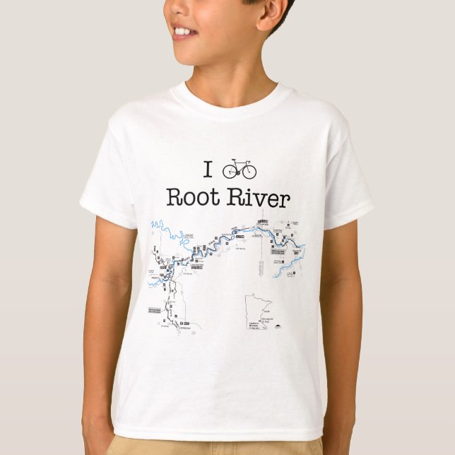 I Bike Root River T-Shirt (Front)