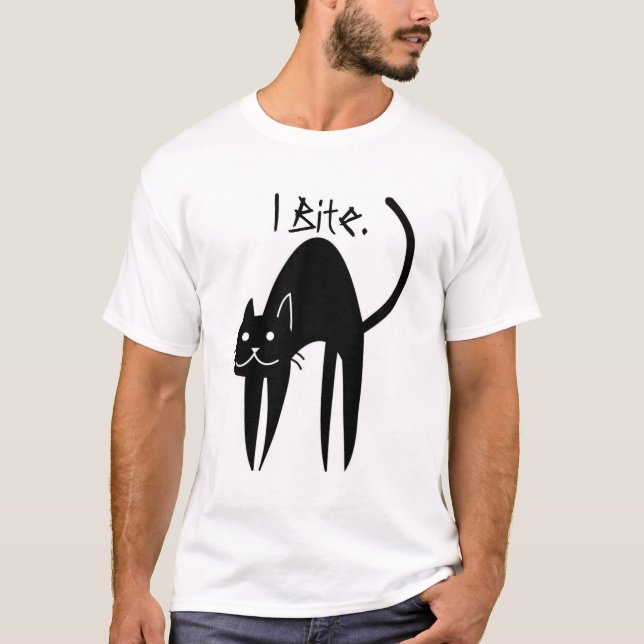 I Bite. T-Shirt (Front)