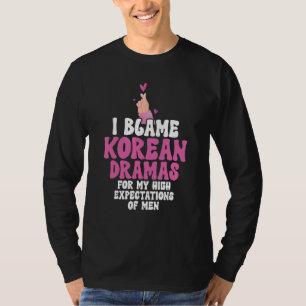 I Blame Korean Drama Love K Pop Finger Heart Kdram T-Shirt