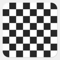 I Bleed Racing Check Black White Chequered Custom