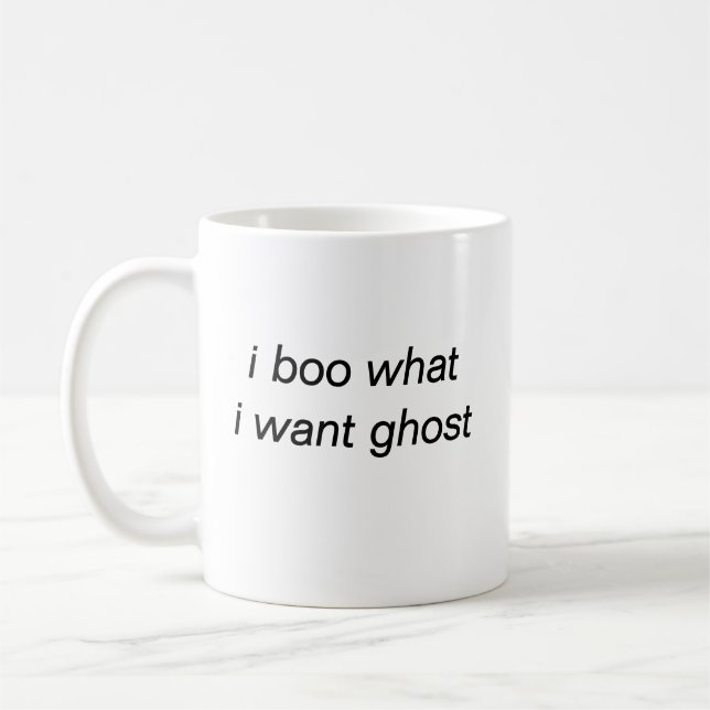 i boo what i want ghost mug (Left)