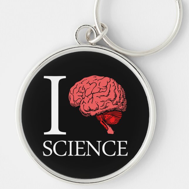 I Brain Science (I Know science) (I Love Science) Key Ring (Front)