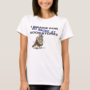 I Brake for Bookstores Owl T-shirt