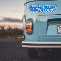 I BRAKE FOR CLOUDS rainbow cumulus cute