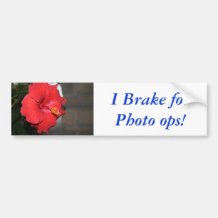 I Brake for Photo ops! Bumper Sticker