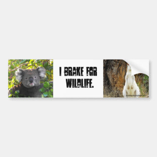 I brake for Wildlife Bumper Sticker